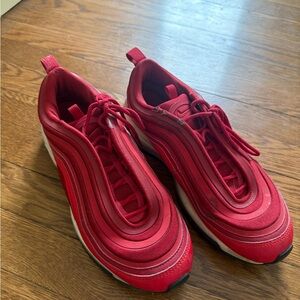Nike Air Max 97 sneakers in the University Red colorway women’s size 9